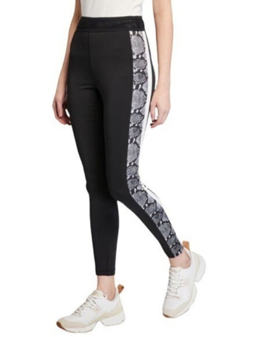 New Pam & Gela Python Black & White High Rise Leggings